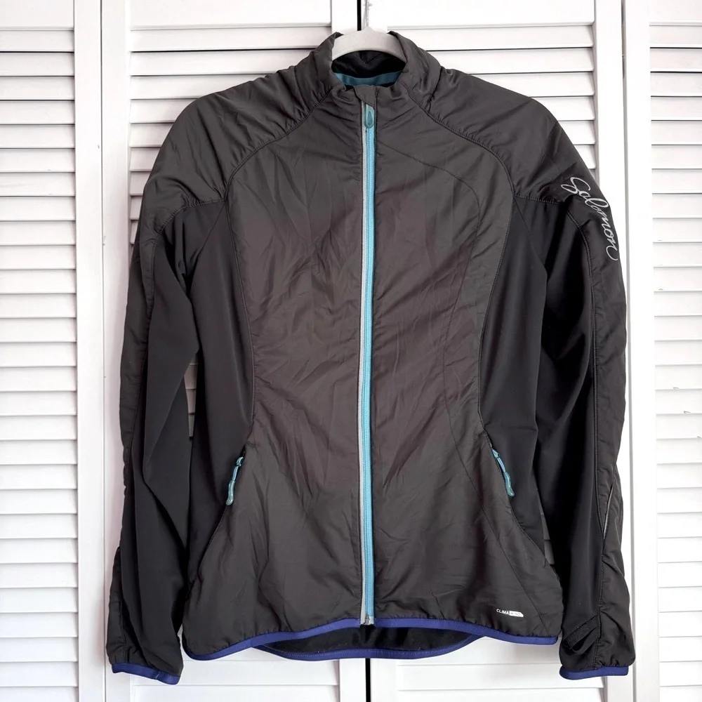 Salomon Clima Wind Women's Black Jacket Outdoor Hiking Ski Small - Picture 2 of 16